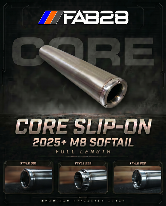 CORE - M8 Softail 2025+ Slip-On - Full Length